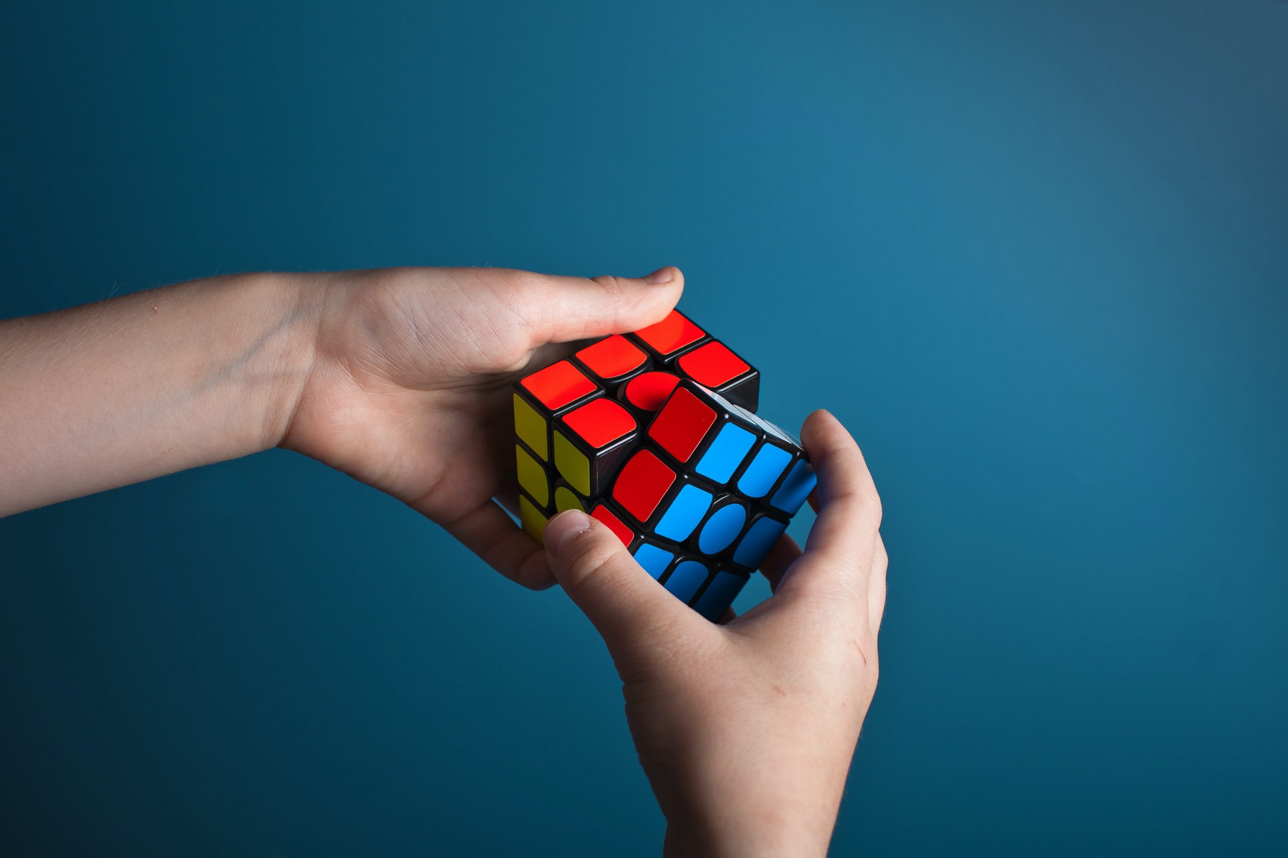 Rubics cube that emulates the problems that business need to solve to thrive